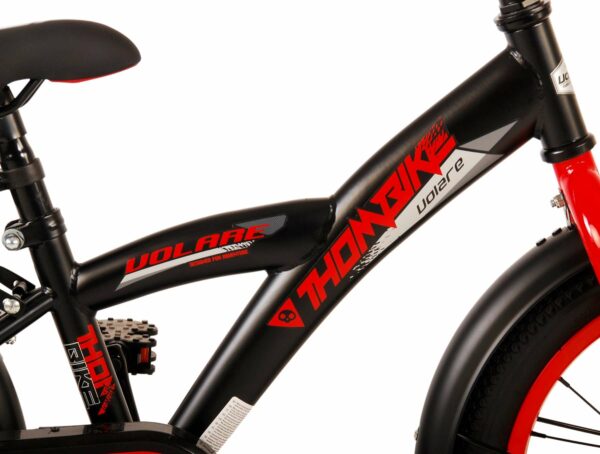 Volare Thombike Kinderfiets – Jongens – 16 inch – Zwart Rood