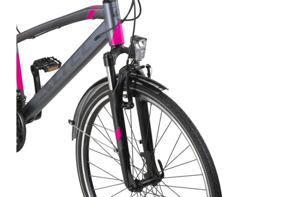 Altec Legarda (CT) LSM 28 inch Damesfiets V-Brakes  24 Versn. Antraciet/Pink *** VASTE LAGE PRIJS ***