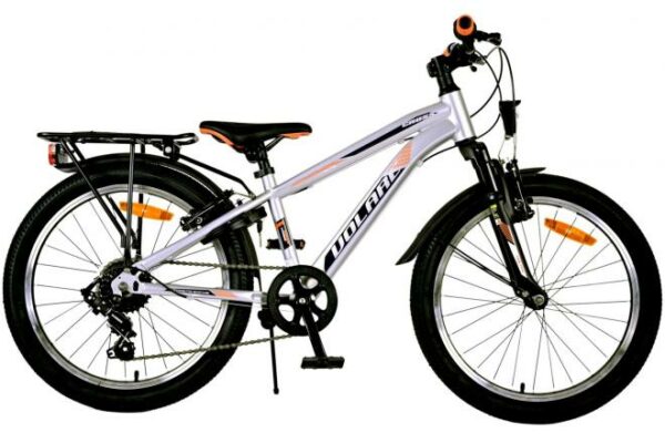 Volare Cross Kinderfiets – Jongens – 20 inch – Zilver – 6 versnellingen