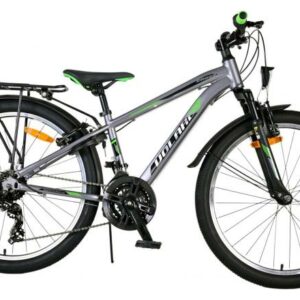Volare Cross Kinderfiets – Jongens – 24 inch – Grijs – 21 versnellingen – Twee handremmen