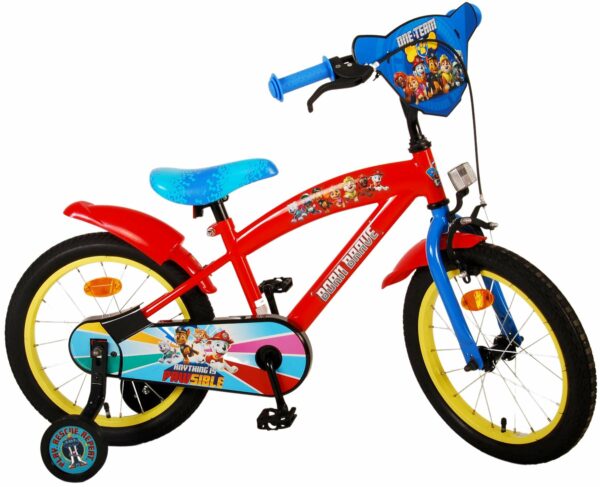 Paw Patrol Kinderfiets – Jongens – 16 inch – Rood Blauw