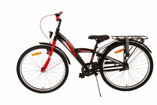 Volare Thombike Kinderfiets – Jongens – 24 inch – Zwart Rood