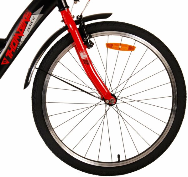 Volare Thombike Kinderfiets – Jongens – 24 inch – Zwart Rood