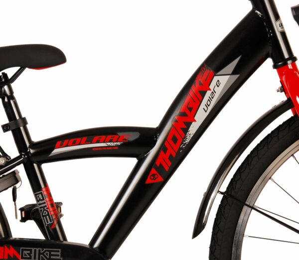Volare Thombike Kinderfiets – Jongens – 24 inch – Zwart Rood