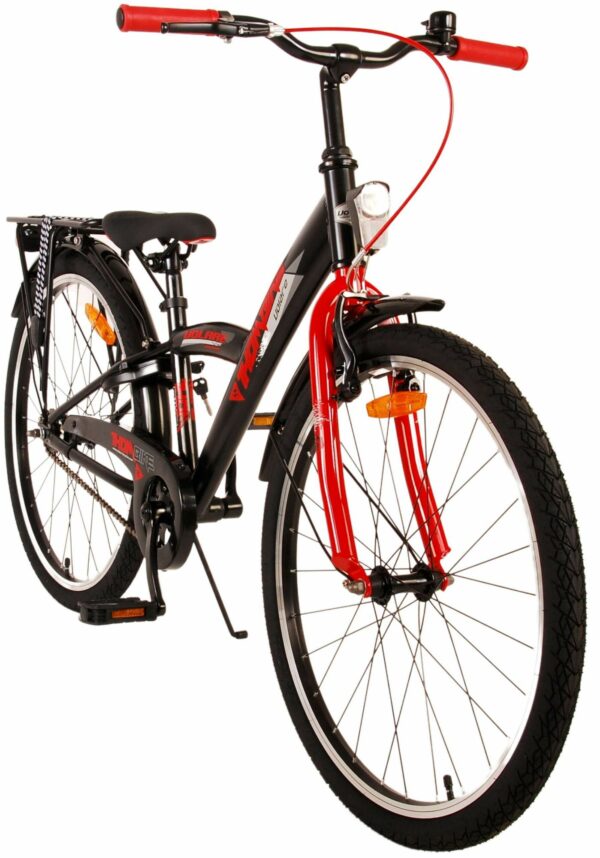 Volare Thombike Kinderfiets – Jongens – 24 inch – Zwart Rood