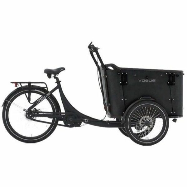 Vogue Superior Deluxe Elektrische Bakfiets 8 SPD Zwart-Zwart