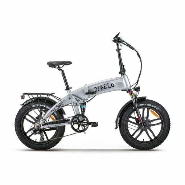 Diablo All Road folding elektrische Fatbike 7v Zilver