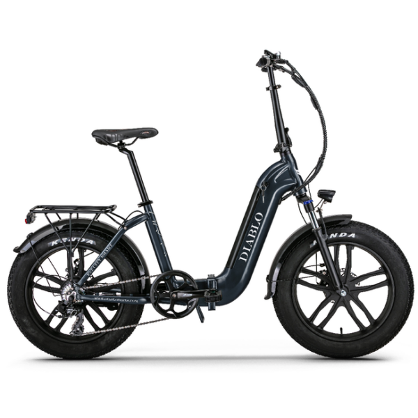 Diablo Fat City Smart Folding elektrische Fatbike 7v Antraciet