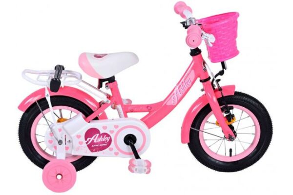 Volare Ashley Kinderfiets – Meisjes – 12 inch – Rood/Roze
