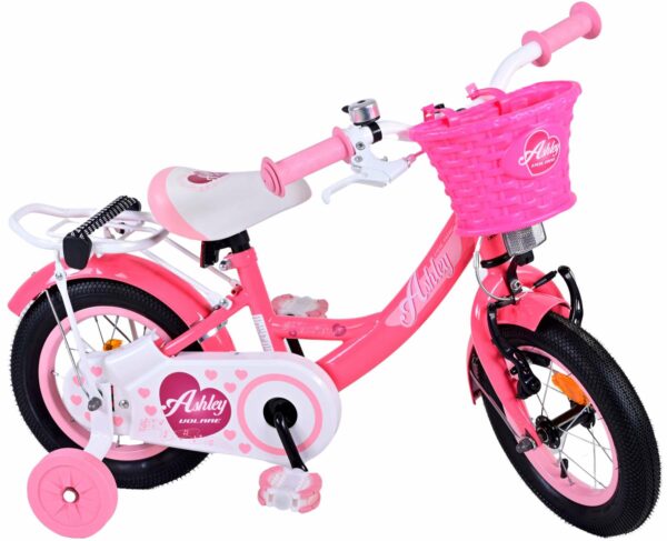 Volare Ashley Kinderfiets – Meisjes – 12 inch – Rood/Roze