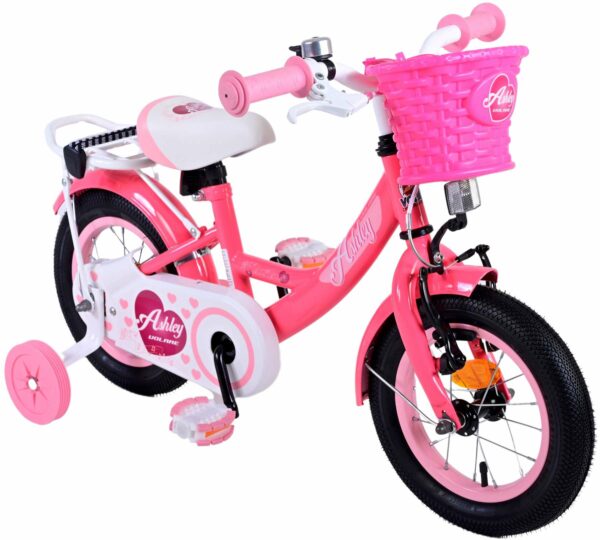 Volare Ashley Kinderfiets – Meisjes – 12 inch – Rood/Roze