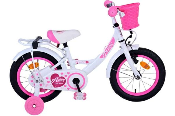 Volare Ashley Kinderfiets – Meisjes – 14 inch – Wit