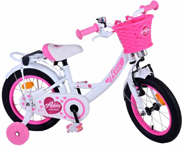 Volare Ashley Kinderfiets – Meisjes – 14 inch – Wit