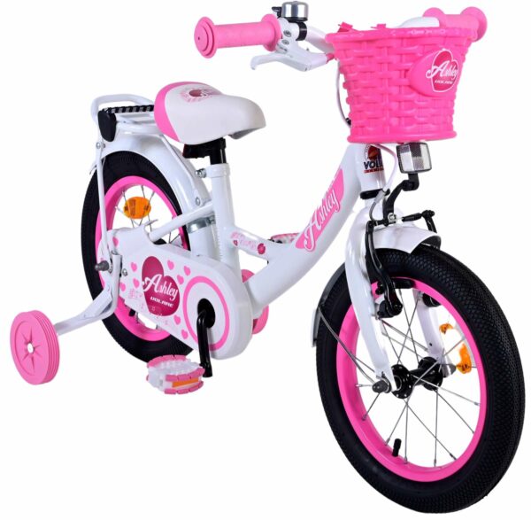 Volare Ashley Kinderfiets – Meisjes – 14 inch – Wit