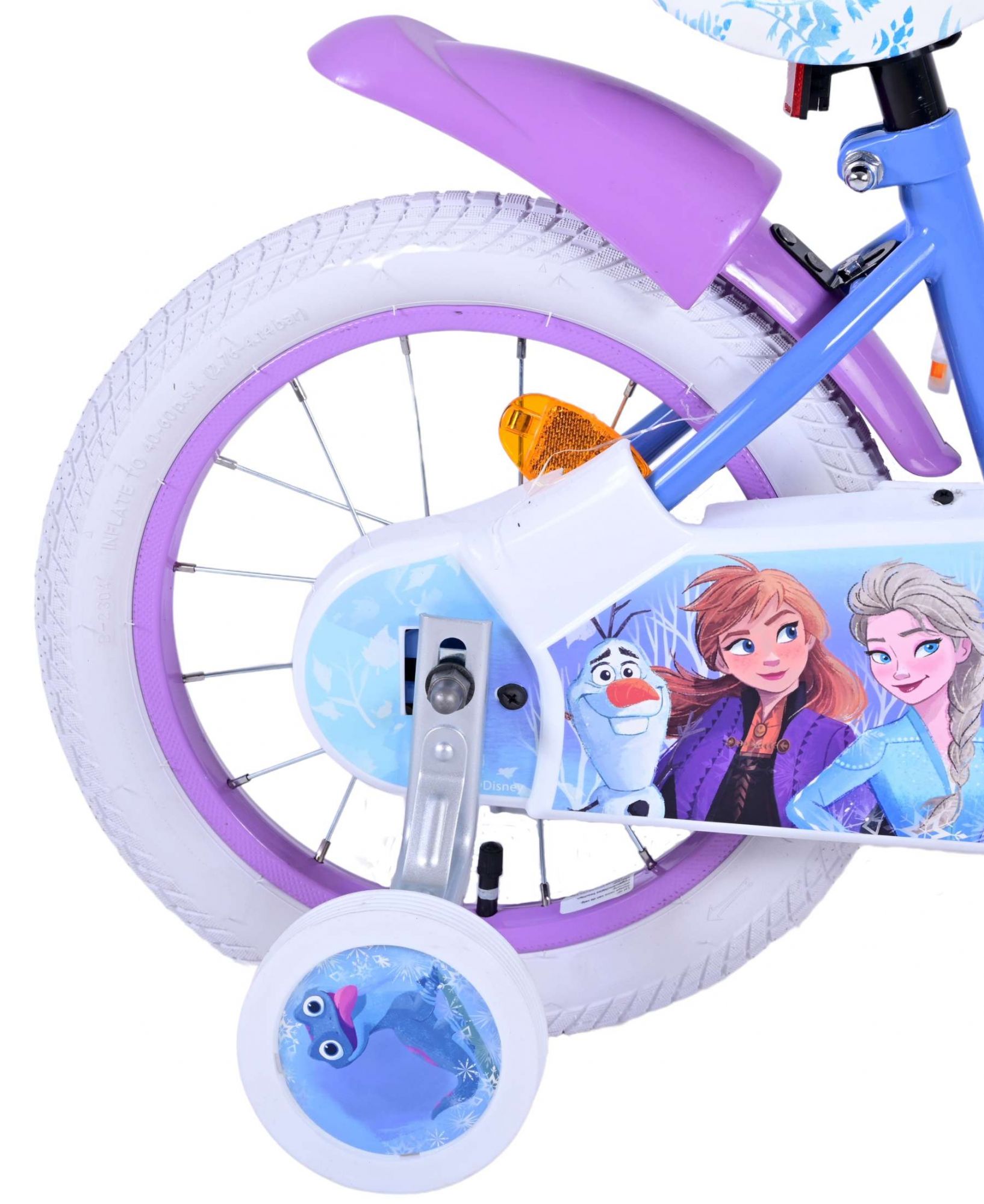 Disney Frozen 2 Kinderfiets – Meisjes – 14inch – Blauw/Paars