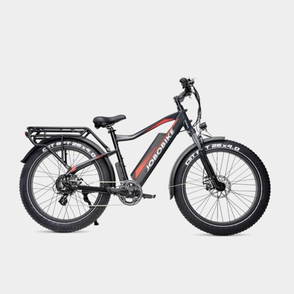 Jobobike Robin – Elektrische fatbike 26inch 7V – Matt Zwart – 2025