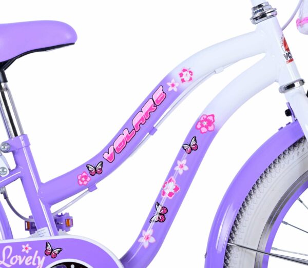 Volare Lovely Kinderfiets – Meisjes – 20 inch – Paars – Twee handremmen