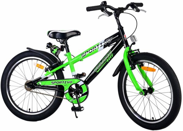 Volare Sportivo Kinderfiets – Jongens – 20 inch – Groen – Twee handremmen