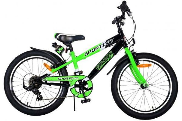 Volare Sportivo Kinderfiets – Jongens – 20 inch – Groen – 7 versnellingen