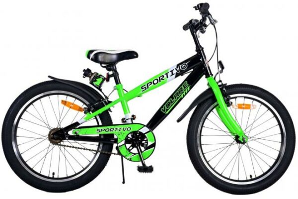 Volare Sportivo Kinderfiets – Jongens – 20 inch – Groen – Twee handremmen