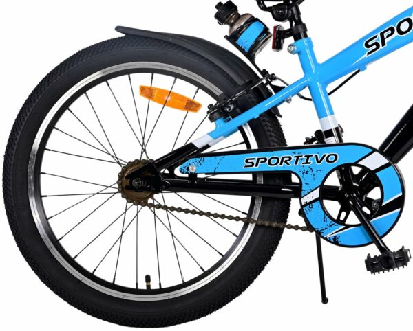 Volare Sportivo Kinderfiets – Jongens – 20 inch – Blauw – Twee handremmen