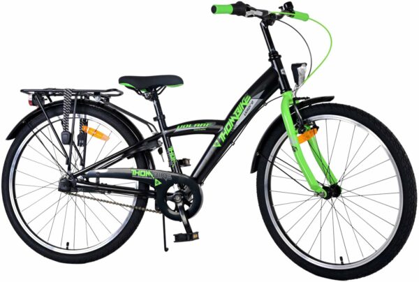 Volare Thombike Kinderfiets – Jongens – 24 inch – Groen Zwart – 3 versnellingen