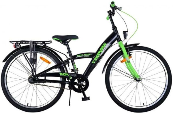 Volare Thombike Kinderfiets – Jongens – 24 inch – Groen Zwart – 3 versnellingen