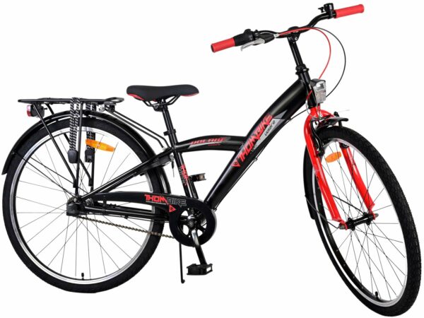Volare Thombike Kinderfiets – Jongens – 26 inch – Zwart Rood – 3 versnellingen
