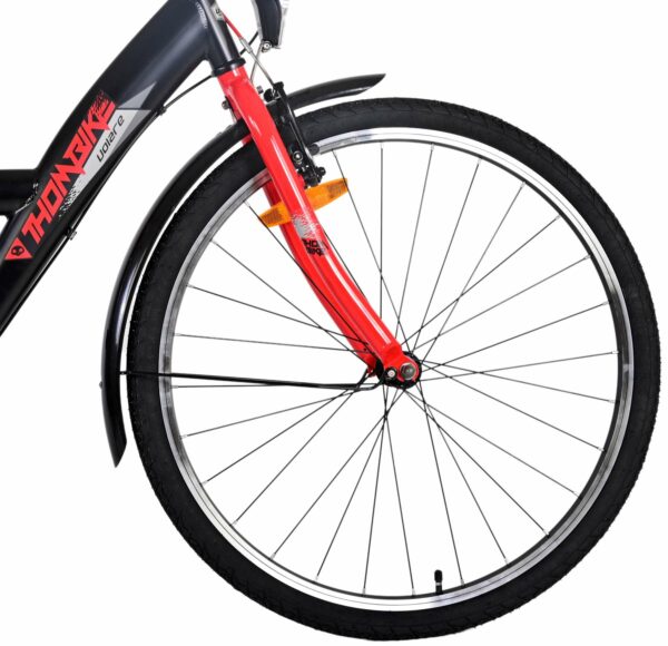 Volare Thombike Kinderfiets – Jongens – 26 inch – Zwart Rood – 3 versnellingen