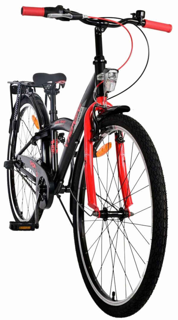 Volare Thombike Kinderfiets – Jongens – 26 inch – Zwart Rood – 3 versnellingen