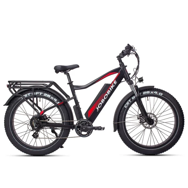 Jobobike Robin – Elektrische fatbike 26inch 7V – Matt Zwart – 2025