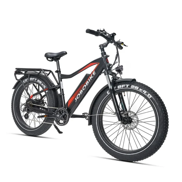 Jobobike Robin – Elektrische fatbike 26inch 7V – Matt Zwart – 2025