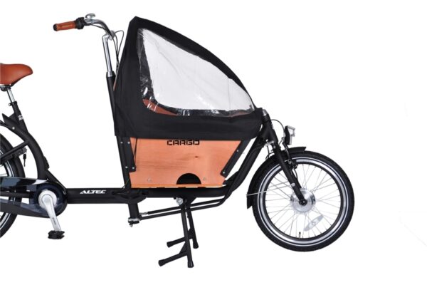 Regenhuif Bakfiets – Tweewieler Avior