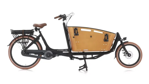 Vogue Carry 2 Elektrische Bakfiets 15Ah 540Wh Matt Black/Brown