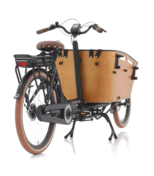 Vogue Carry 2 Elektrische Bakfiets 15Ah 540Wh Matt Black/Brown