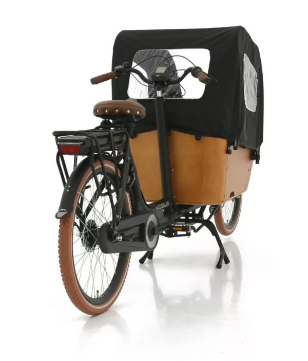 Vogue Carry 2 Elektrische Bakfiets 15Ah 540Wh Matt Black/Brown