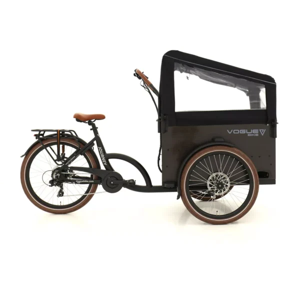 Vogue Journey Dog Elektrische Bakfiets Zwart/Bruin