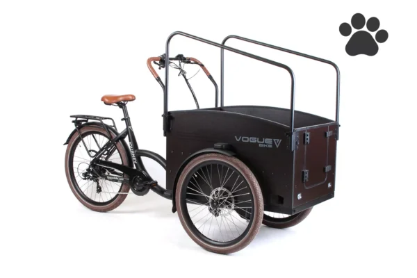 Vogue Journey Dog Elektrische Bakfiets Zwart/Bruin
