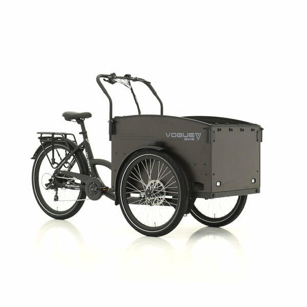 Vogue Journey Dog Elektrische Bakfiets | Zwart/Zwart