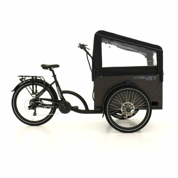 Vogue Journey Dog Elektrische Bakfiets | Zwart/Zwart