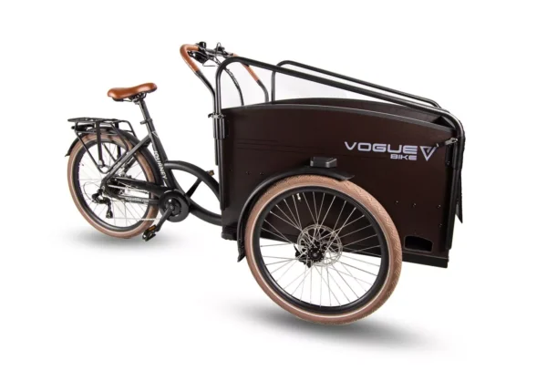 Vogue Journey Elektrische Bakfiets  Zwart/Bruin