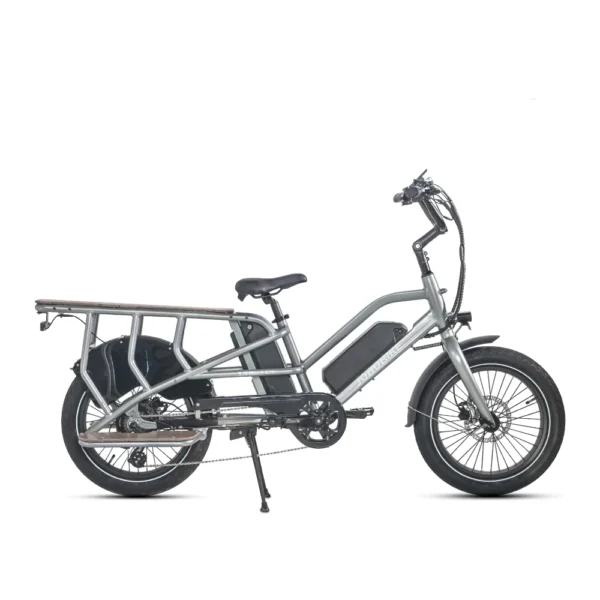 JOBOBIKE Transer Longtail Elektrische Cargo/Bezorg Fatbike  Grijs