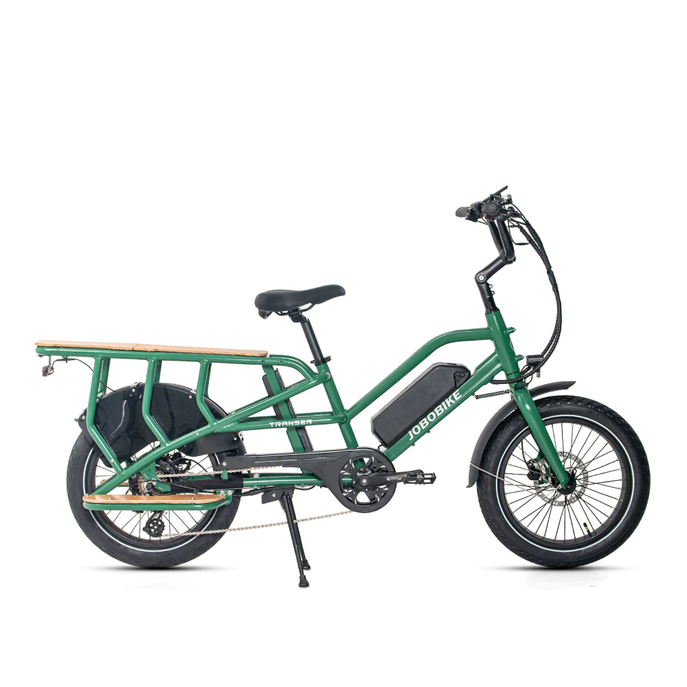 JOBOBIKE Transer Elektrische Cargo/Bezorg Fatbike Groen JOBOBIKE Transer Elektrische Cargo/Bezorg Fatbike Groen