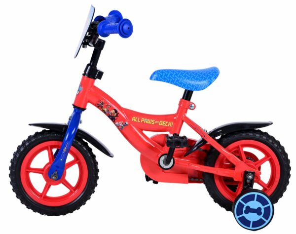 Paw Patrol Kinderfiets – Jongens – 10 inch – Rood/Blauw – Doortrapper