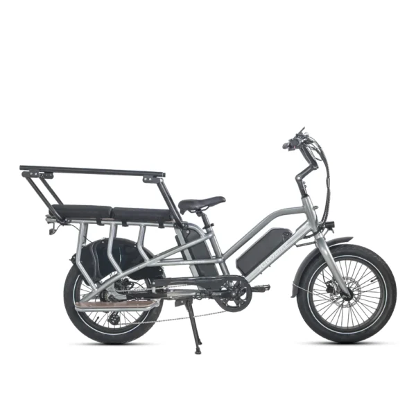 JOBOBIKE Transer Longtail Elektrische Cargo/Bezorg Fatbike  Grijs