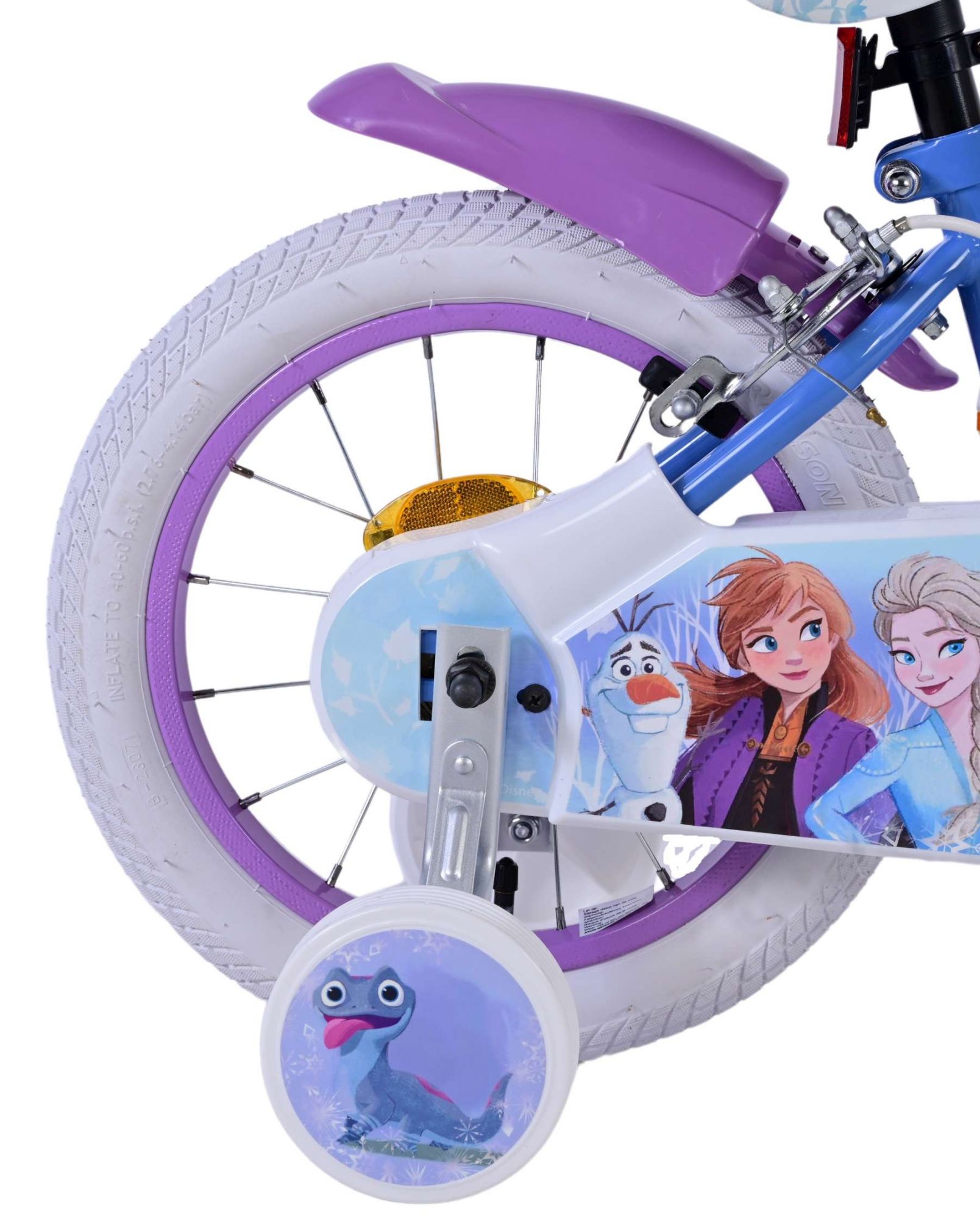 Disney Frozen 2 Kinderfiets – Meisjes – 14 inch – Blauw/Paars – Twee handremmen