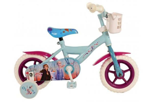 Disney Frozen 2 Kinderfiets – Meisjes – 10 inch – Blauw/Paars – Doortrapper