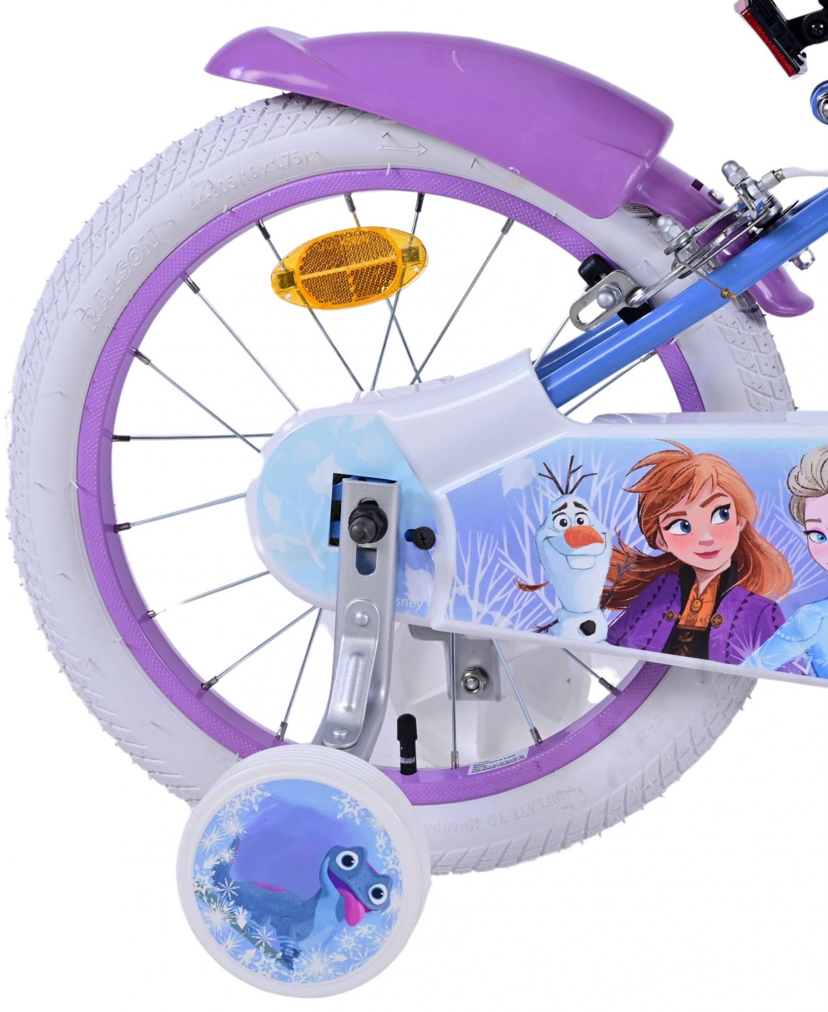 Disney Frozen 2 Kinderfiets – Meisjes – 16 inch – Blauw/Paars – Twee handremmen