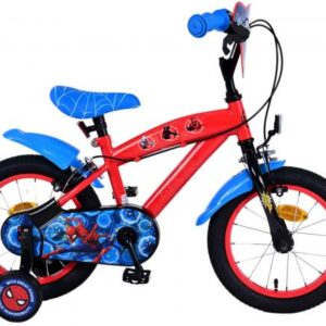 Ultimate Spider-Man Kinderfiets – Jongens – 14 inch – Blauw/Rood – Twee handremmen