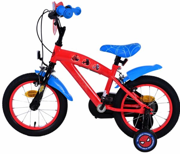 Ultimate Spider-Man Kinderfiets – Jongens – 14 inch – Blauw/Rood – Twee handremmen